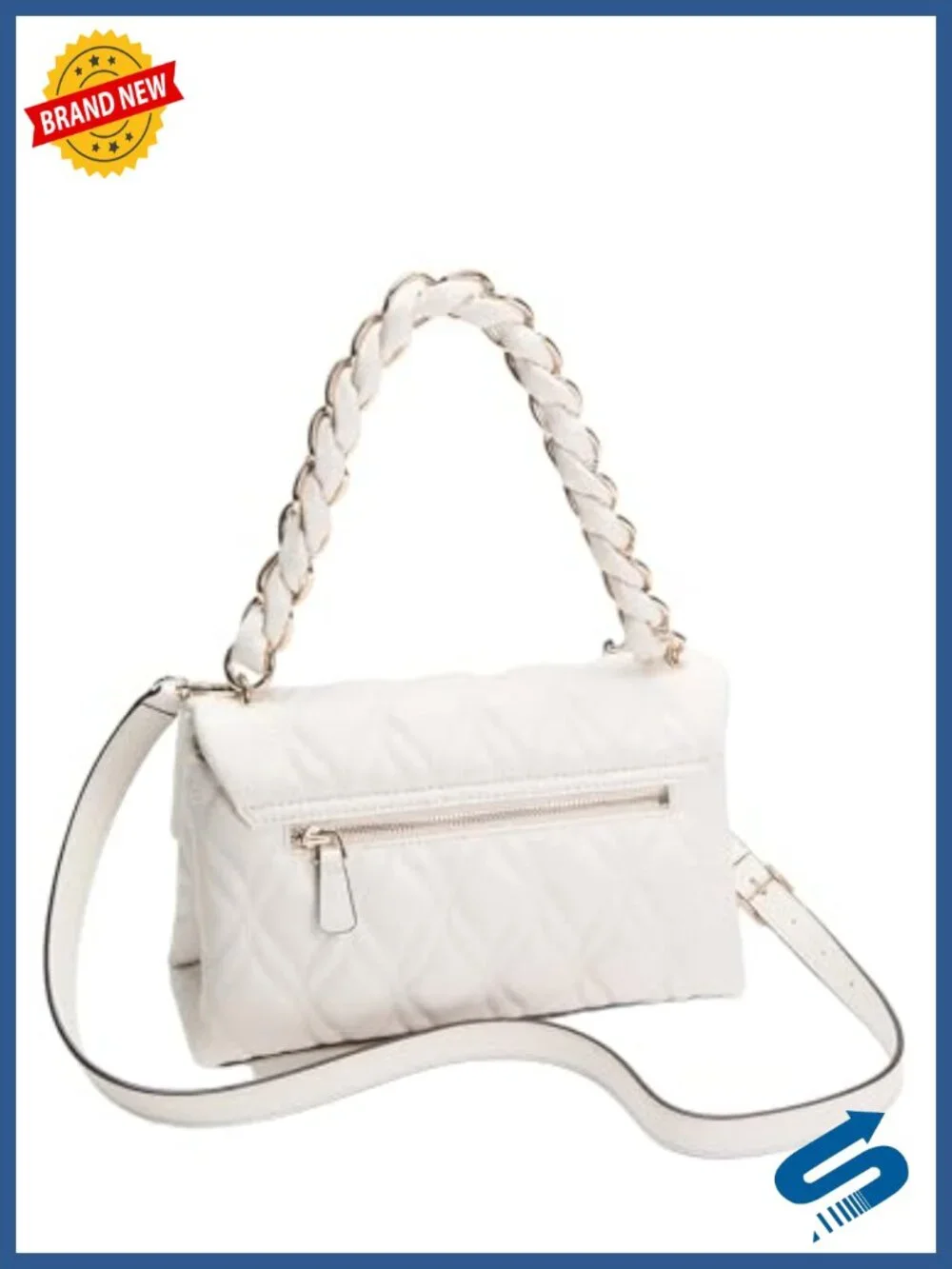 Polyurethane Flap Crossbody Bag with Card Slots
